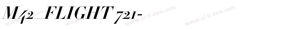M42_FLIGHT 721字体转换